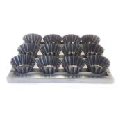 Сборка форм для выпечки КЕКСА 150 мл на решетке 20 шт с тефлоном