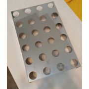 ПОДСТАВКА для рожков/24 ячейки-d50 мм/ 600*400 мм h100 (по двум сторонам)