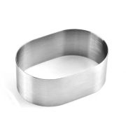 Форма для выпечки ОВАЛ из нерж.стали 230*140 мм, высота 60 мм
